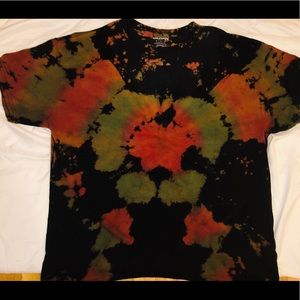 Bleached tie dye shirt